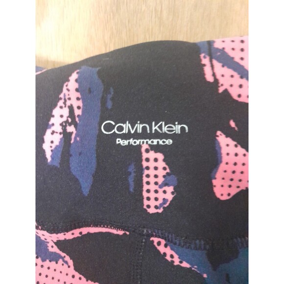 Calvin Klein Performance Wick Pink/Gray Camo Print Legging Capri- CROP W- Xxlg - Picture 5 of 14
